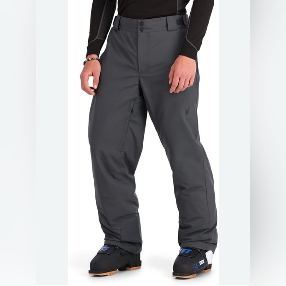 Men’s Spyder Insulated Gray Ski Pants size large - Picture 2 of 16